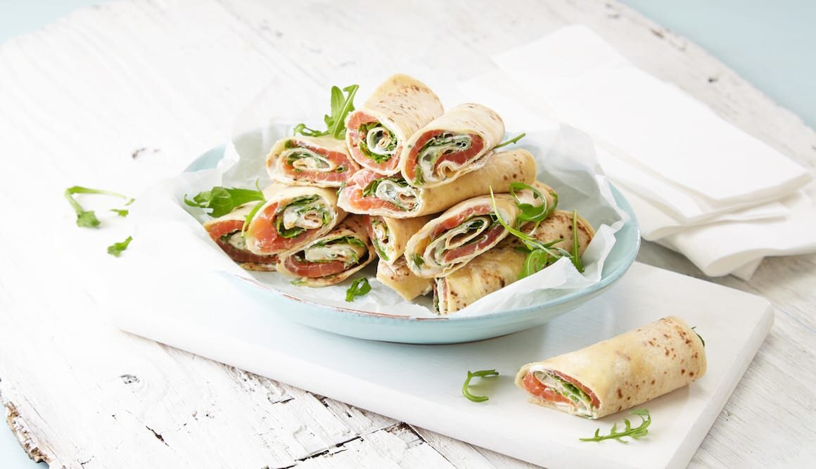 Smoked Fjord Trout in Potato Griddle Cake with Goat Cheese Cream