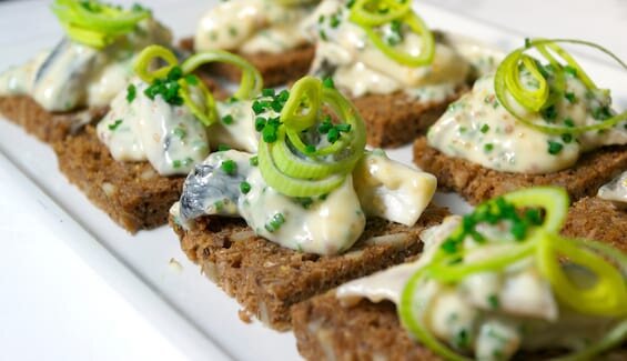Pickled Norwegian Herring with Vendace Roe