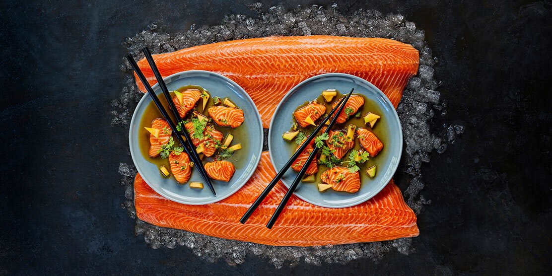 Fjord Trout Sashimi with Ponzu Sauce