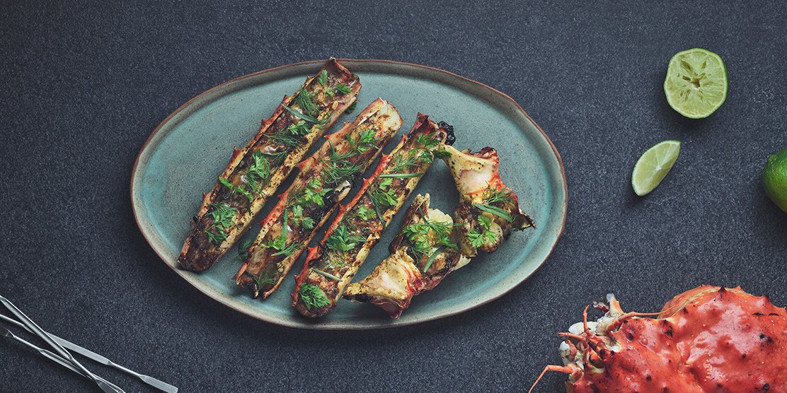 Oven-baked Norwegian Red King Crab Legs