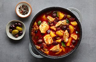 Norwegian saithe stew