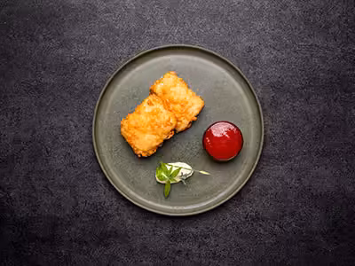 Crispy fried Norwegian saltfish